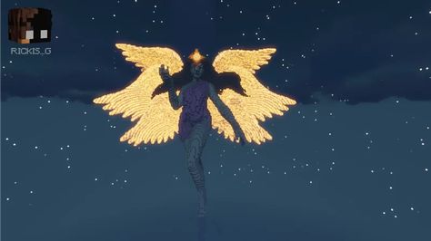 Greek Godess | Schematic Minecraft Map Minecraft Angel Statue, Goddess Athena, Angel Statue, Minecraft Map, Athena Goddess, The Goddess, Angel Wings, I Hope You, Minecraft