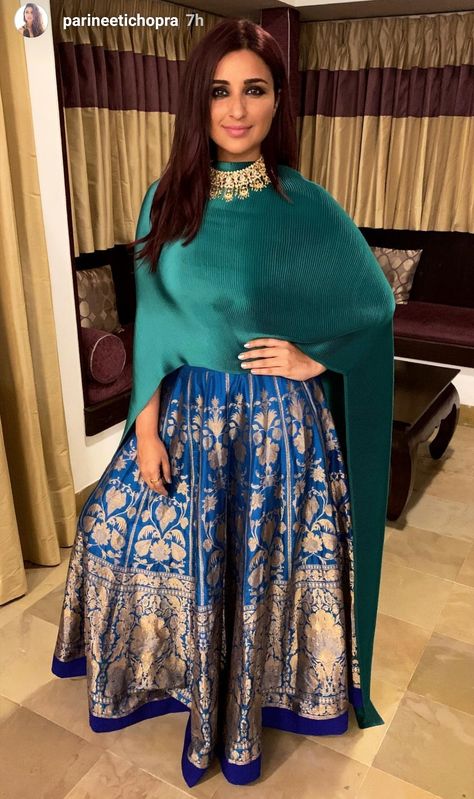 Winter Outfit Classy, Classy Blouses, Classy Clothes, Outfit Classy, Maxi Outfits, Wedding Unique, Parineeti Chopra, Party Wear Indian Dresses, Dress Indian Style