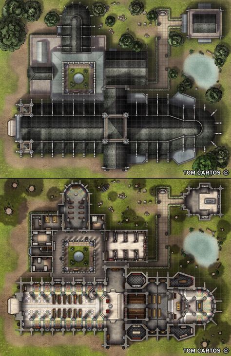 Mansion Battlemap Dnd, Cathedral Map Dnd, Dnd Chapel Map, Gothic Battlemap, Dnd Church Map, Cathedral Battlemap, Church Battlemap, Dnd Castle Map, Dnd City Map