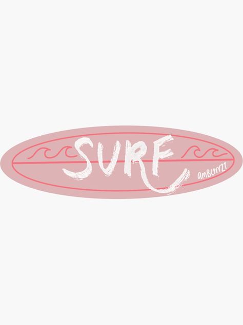 "Surfboard Beachy Sticker" Sticker for Sale by amberrr27 Cute Beachy Stickers, Beach Stickers Printable, Beachy Stickers, Surfboard Drawing, Surfer Stickers, Beach Stickers, Snackle Box, Summer Stickers, Surf Stickers