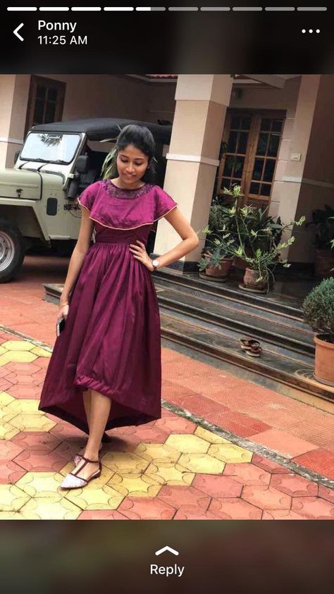 Dress for events Cape Frock Design, Party Frock Design For Teenagers, Party Frock Design, Indian Party Gowns, Western Fashion Dresses, Short Frock Dresses, Party Frock Designs, Kerala Engagement Dress, Baby Frock Design