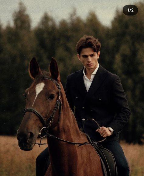 English Boy Aesthetic, Nobility Aesthetic, Man On Horse, Vintage Gentleman, Gentleman Aesthetic, 90s Fashion Men, English Men, Horse Aesthetic, Men Haircut Styles