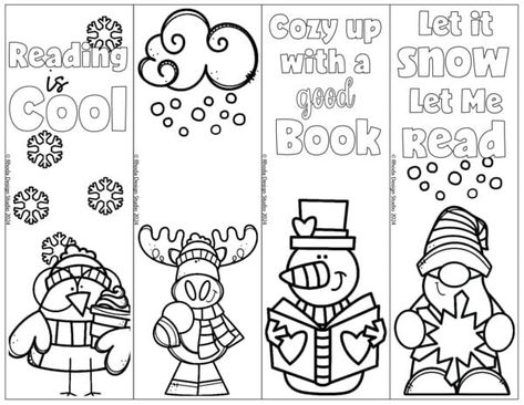 Winter Bookmarks To Color, Black And White Bookmarks Free Printable, Christmas Bookmarks For Kids, Christmas Book Marks Printable Free, Winter Bookmarks For Kids Free Printable, Christmas Bookmarks Printable Free, Free Printable Christmas Bookmarks, Christmas Bookmarks Diy, Library Aide