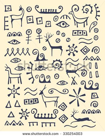 Abstract Animal Drawing, Abstract Drawing Ideas, Cave Drawing, Drawn Animals, Cave Drawings, Tato Henna, Motif Art Deco, Afrique Art, Abstract Elements