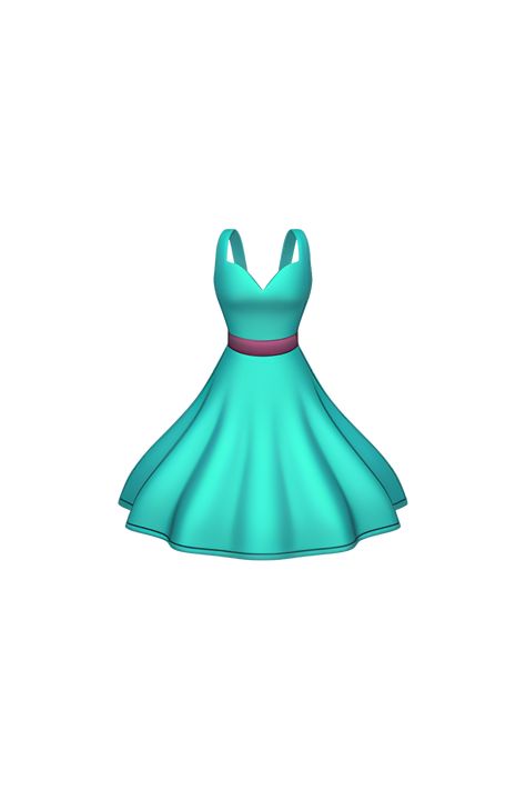 The emoji 👗 depicts a sleeveless dress with a fitted bodice and a flared skirt. The dress is shown in a shade of pink or red, with a white collar and a black belt around the waist. The dress appears to be made of a lightweight fabric, and the skirt falls just above the knee. The emoji does not show any additional details such as patterns or textures. Bit Emoji Outfits, Emoji Skirt, Iphone Emoji Girl, Iphone Emoji Faces Girl, Emojis Iphone, Emoji Puzzle, Ios18.1 Emoji, Emoji Stickers Iphone, Apple Emojis