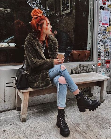 Look Grunge, Mode Casual, Moda Vintage, Edgy Outfits, Outfits Casual, Hippie Style, Grunge Fashion, Fall Winter Outfits, Grunge Outfits