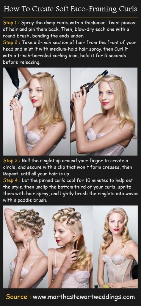 Curl Tutorial, Vintage Curls, Beauty Tutorials, Hair Envy, Face Framing, Look Vintage, Hair Today, Great Hair, Vintage Hairstyles