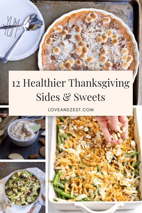 Healthier Thanksgiving sides and sweets…ahhh, how is Thanksgiving already upon us?! Low Cholesterol Thanksgiving, Healthy Thanksgiving Recipes Clean Eating, High Protein Thanksgiving Sides, Elevated Thanksgiving Sides, Thanksgiving Recipes Healthy, Healthy Thanksgiving Side Dishes, Healthy Thanksgiving Dinner, Thanksgiving Party Food, Easy Thanksgiving Sides