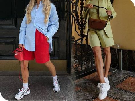 The 24 Best Bermuda Shorts for Women | Who What Wear UK Jean Bermuda Shorts Outfit, Denim Bermuda Shorts Outfit, How To Wear Bermuda Shorts, How To Style Bermuda Shorts, Tailored Shorts Outfit, Bermuda Shorts Outfits, Winter Shorts Outfits, Bermuda Shorts Outfit, Cotton Shorts Women