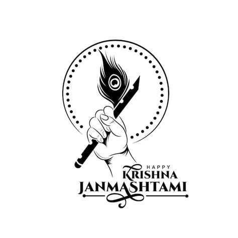 Krishna Logo, Janmashtami Greeting, Krishna Vector, Janmashtami Greetings, Happy Krishna Janmashtami, Happy Krishna, Krishna Krishna, Hanuman Photos, Happy Janmashtami