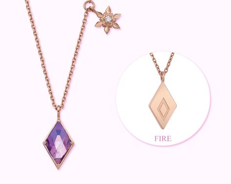 CLUE Frozen 2 - incredibly beautiful Spirit Necklace jewerly collection from popular Korean brand Frozen Jewelry, Cute Spiral Notebooks, Element Necklace, Korean Brand, Princess Jewelry, Anime Jewelry, Magical Jewelry, Romantic Jewellery, Frozen Disney