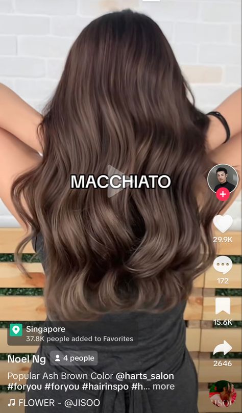 Macchiato Brown Hair, Machiatto Brown Hair, Macchiato Balayage, Macchiato Hair, Carmel Macchiato Hair, Macchiato Hair Color, Mocha Brown Hair Formula, Carmel Machiatto Hair, Ash Brown Color