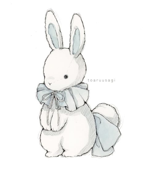 Bunny Drawings Aesthetic, Rabbit Drawing Aesthetic, Bunny Drawing Aesthetic, Cute Bunny Drawing Simple, White Bunny Drawing, Stuffed Bunny Drawing, Cute Bunny Sketch, Bunny Sketch Cute, Aesthetic Rabbit Drawing