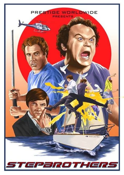 Step Brothers Wallpaper, Brothers Wallpaper, Dope Movie, John C Reilly, Movie Poster Frames, Brothers Art, Movie Poster Wall, Will Ferrell, Movie Posters Design