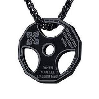 @exerciseandfitnesspro posted to Instagram: U7 Men Fitness Dumbbell Necklace Stainless Steel/Black Gun Plated Weight Plate Barbell Chain Pendant Necklace #gymlife #gymmotivation #gymtime #fitnessaddict #fitnessmotivation #fitnessgoals #fitnesslifestyle #gymfreak #gymrat #fitnessfreaks #muscles #fitnessinspiration #fitnessbody #bodybuilder #fitnessphysique #fitnessguru #fitnessmodel #fitnessfirst #fitnesswoman #fitnesswear #activewear #yogawear #yogapants #leggings Dumbbell Necklace, Gold Boxing Gloves, Fitness Jewelry, Name Jewelry, Fitness Equipment, Velvet Bag, Chain Pendant, Fitness Gym, Workout Wear