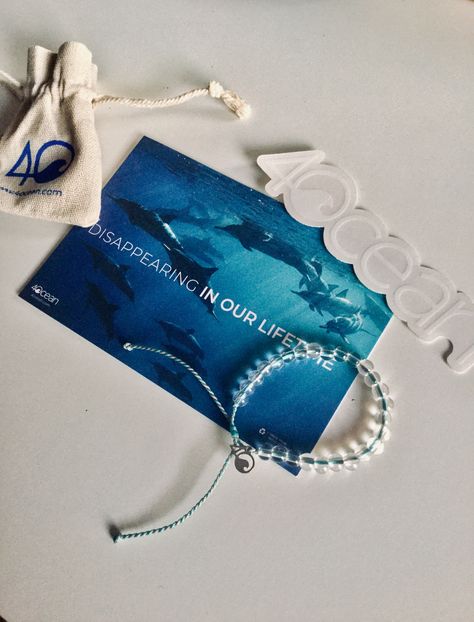 Finally got my 4Ocean bracelet🌊 It not only helped the ocean but dolphins as well❤️ Get yours and make a contribution #4ocean #4oceanlifestyle 4ocean Bracelet Aesthetic, 4 Ocean Bracelet, Fahlo Bracelet Aesthetic, Ocean Braclets, 4ocean Bracelet, Ocean Bracelet, Surf Jewelry, Save Our Earth, Ocean Girl