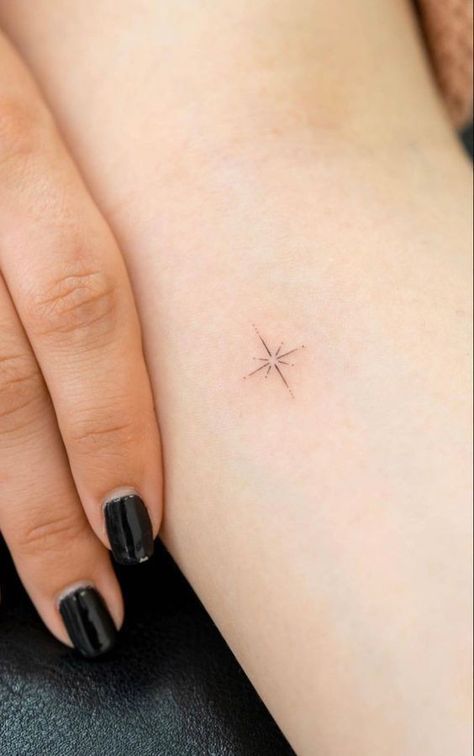 Acab Tattoo, Secret Tattoo, Small Star Tattoos, Petite Tattoos, Star Tattoo, Delicate Tattoo, Small Hand Tattoos, Discreet Tattoos, Dainty Tattoos