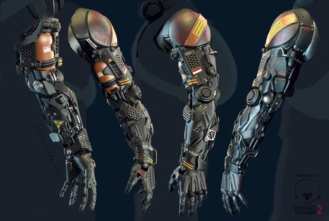 Self Human Revolution :-), Rhangga Putra Cybernetic Arm, Robot Hand, Sci Fi Design, Sci-fi Armor, Red Vs Blue, Arte Robot, 3d Modelle, A Robot, Robot Design