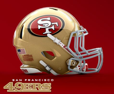 San Francisco 49ers Revo Speed Helmet 49ers Helmet, 49ers Nation, Cowboys Wallpaper, Nfl Football Helmets, Dallas Cowboys Wallpaper, Forty Niners, San Francisco 49ers Football, Nfl 49ers, 49ers Football