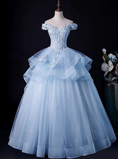 Minimalist Dress Formal, Sweet 16 Dresses Blue, Formal Prom Dresses Long, Formal Wedding Guests, Tulle Balls, Blue Ball Gowns, Marine Uniform, Blue Dress Formal, Tulle Ball Gown