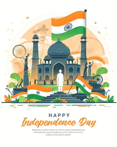 Premium PSD | Happy Independence Day India Freedom Celebration Social Media Post Banner Template Happy Independence Day India, Independence Day Wishes, Independence Day India, Digital India, Stationery Templates, Business Card Maker, Happy Independence, Card Banner, Poster Invitation