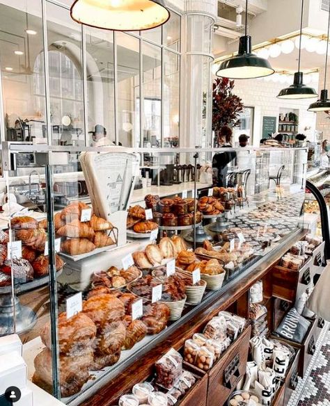 Croissant Brunch, Tatte Bakery, Bakery Shop Interior, Patisserie Shop, We Are Open Today, Deli Shop, Bistro Kitchen, Pastry Display, Bakery Interior