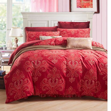 Classic Bedding Sets, King Size Quilt Sets, Double Bed Covers, Cotton Quilt Set, Coverlet Bedding, Red Bedding, Summer Blanket, Floral Duvet Cover, King Size Quilt