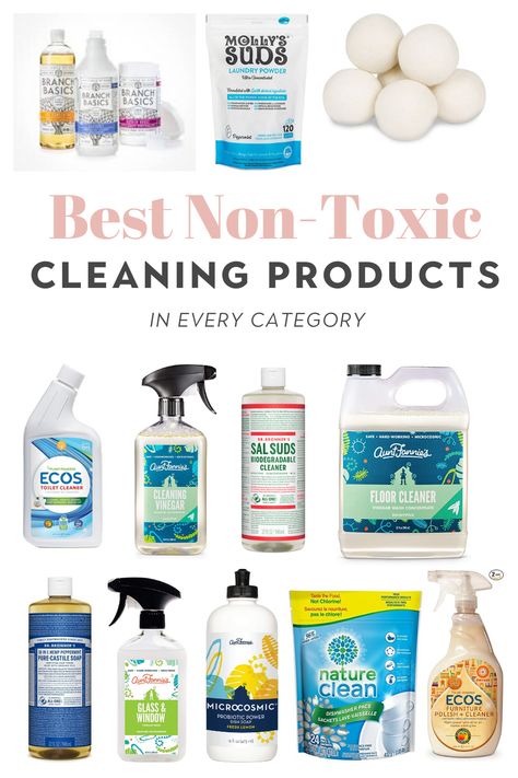 Cleaning Spray Bottles, Pet Safe Cleaning Products, Non Toxic Bathroom Cleaner, Non Toxic Baby Products, Non Toxic Diy, Cleaning Floors With Vinegar, Non Toxic Products, Non Toxic Living, Green Cleaning Products