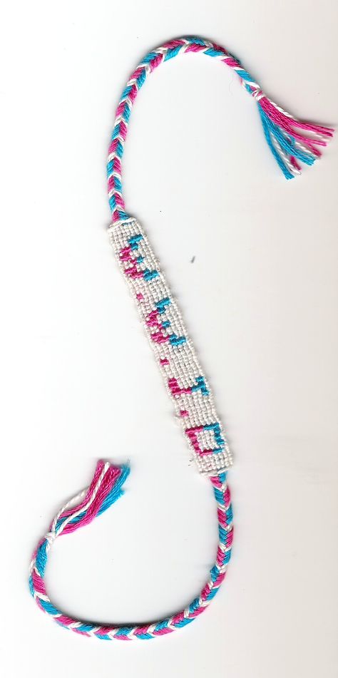 Friendship Bracelet -- W.W.J.D. -- What Would Jesus Do -- White, Turquoise & Pink Wwjd Bracelet Diy, How To Make Wwjd Bracelet, Jesus Friendship Bracelet, Diy Wwjd Bracelet, Wwjd Friendship Bracelet Pattern, Wwjd Bracelet Pattern, Trendy Crafts, Creativity Projects, Friendship Patterns