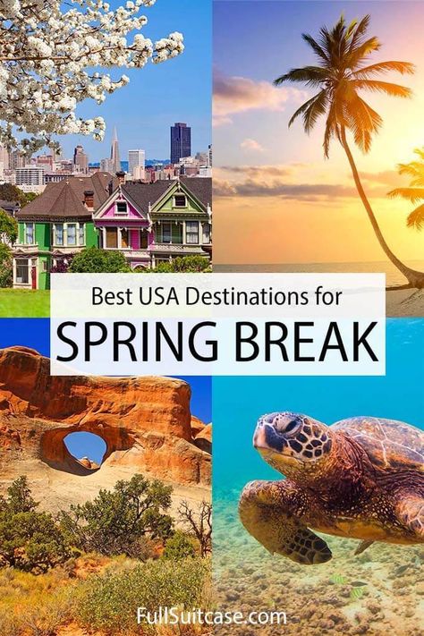 Utah In March, Best Spring Break Vacations With Teens, Spring Break Destinations Usa, March Vacation Destinations, Spring Break Vacation Ideas, Spring Break Trips For Families, Spring Break 2024, Spring Break Family Vacations, Spring Break Locations