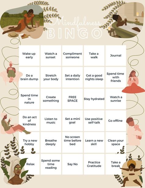 Mindfulness Bingo | Printable Digital Download , Bingo Game Mental Health Bingo, Wellness Retreat Activities, Mindfulness Bingo, Bingo Casino, Summer Bingo, Offline Music, Free Bingo Cards, Bingo Template, Bingo Card