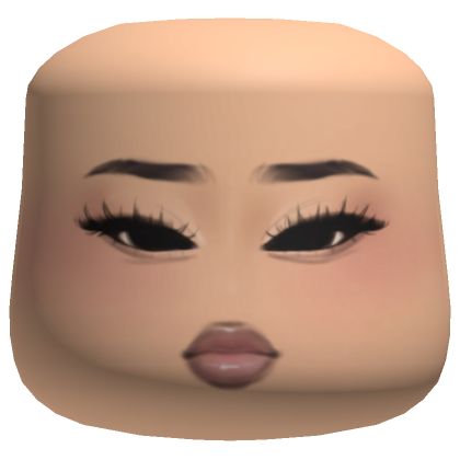 Just Better Makeup Cheeks Head Light Skin Tone Roblox Makeup Faces, Makeup Cheeks, Roblox Makeup, Better Makeup, Doll Makeup, Create An Avatar, Head Light, Roblox Codes, Light Skin