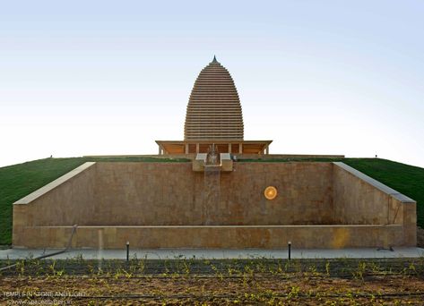 Modern Temple Architecture, Temple Elevation, Contemporary Temple Architecture, Akash Kumar, Modern Buddhist Temple, Shiva Temple, Indian Temple Architecture, Mandir Design, Temple Architecture