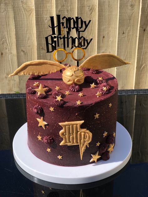 Harry Potter Cake Aesthetic, Harry Potter Theme Cupcakes, Harry Potter Cakes Birthday, Gryffindor Cake, Birthday Cake Harry Potter, Pastel Harry Potter, Harry Potter Cake Ideas, Harry Potter Anniversary, Harry Potter Birthday Cake Ideas