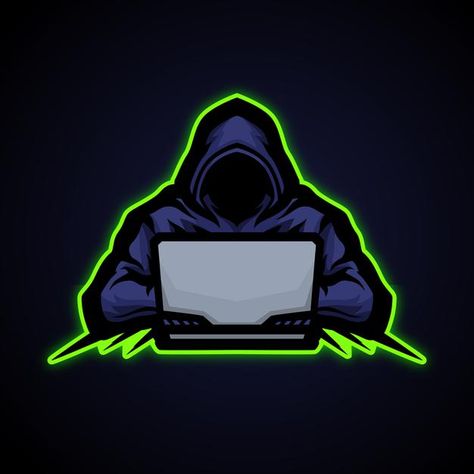 Computer Character, E Sport Logo, Fotoshoot Ideas, Hacker Logo, Hacker Art, Logo Technology, Computer Logo, Minimal Tattoo Design, Brain Logo