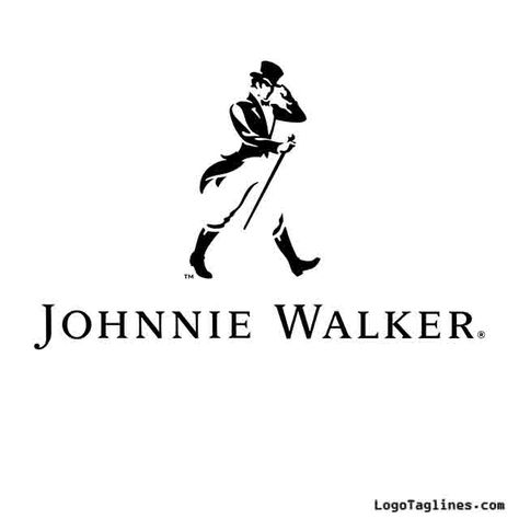 Johnnie Walker tagline Jonny Walker Logo, Alcohol Brand Logos, Johnnie Walker Wallpaper, Alcohol Logos, Johnnie Walker Logo, Whisky Logo, Jack Daniels Label, Logo And Tagline, Alcohol Brands