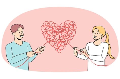 Relationship Cartoons, Couple Clipart, Graphic Design Flyer, Love Problems, Love Illustration, Relationship Problems, Romantic Valentine, Character Concept, A Heart