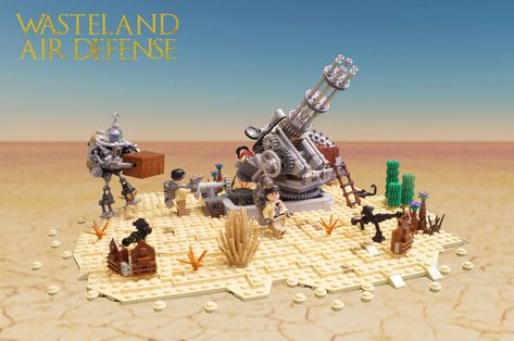 Wasteland Air Defence | by Dr. Zarkow Ruined City, Lego Storage, Lego Pictures, Lego Space, Post Apocalypse, Lego Models, Lego Design, Lego Moc, Lego Star Wars