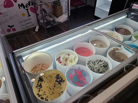 Authentic Mexican Ice Cream Shop Opens in Bozeman Mexican Ice Cream Shop, Ice Cream Shop Design, Hills Aesthetic, Mexican Ice Cream, Bg Reference, Baking Organization, Ice Cream Store, Ice Cream Parlour, Ice Cream Business