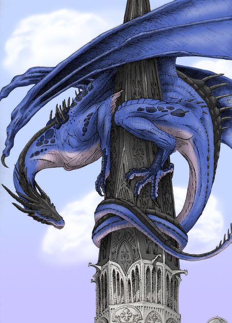 Dragon Medieval, Dragon's Lair, Cool Dragons, Beautiful Dragon, Dragon Rider, Dragon Pictures, Dragon Artwork, Blue Dragon, Mythical Creatures Art