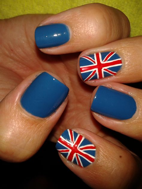 England nails! England Nails, Union Jack Nails, One Direction Nails, Spa Interior, Cute Nail Designs, Chic Nails, Easy Nail Art, Union Jack, Mani Pedi