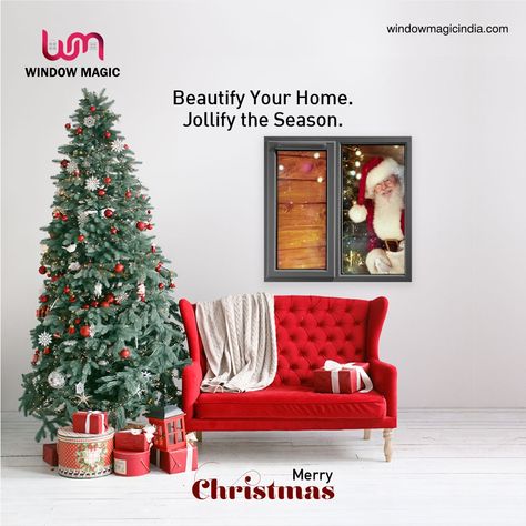 A happy home makes a happy holiday. And, what better way to make this season jollier than welcoming Santa through stylish uPVC windows? Make this season delightful. Christmas Furniture Ads, Home Decor Creative Ads, Christmas Creative Ads, Restaurant Creatives, Christmas Advertising Design, Holiday Poster Design, Upvc Windows And Doors, Apartments Interior, Window Poster