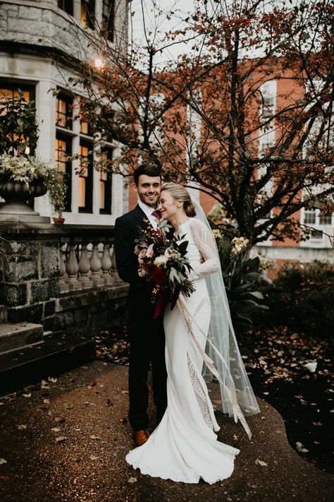 Sophisticated with vintage details, this romantic wedding is a can't miss | Image by Rachel Rowland Photography Divine Atelier, Atelier Dress, Miss Images, Velvet Table, Cinnamon Rose, Floral Installations, Asking Bridesmaids, Wedding Classy, Pittsburgh Weddings