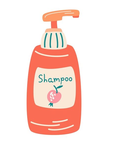 Shampoo bottle. hair cosmetics. self car... | Premium Vector #Freepik #vector #shower-gel #shampoo #shampoo-bottle #lotion-bottle Skin Care Products Design, Hair Cosmetics, Draw Vector, Bottle Drawing, Photo Window, Paper Doll House, Hand Draw, Vector Cartoon, Skin Care Serum