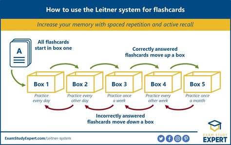 What is the Leitner System for flashcards, and how does it work? Find out here, plus all the benefits and psychology behind this winning revision technique. William Baldwin, Revision Techniques, College Studying, Spaced Repetition, Exam Study Tips, Study Life, Studying Tips, Exam Success, Education Tips