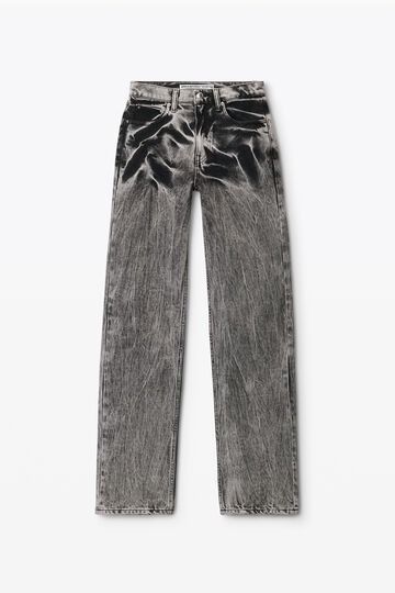 alexanderwang | Women's New Arrivals Buckle Boots, New Fashion Trends, Jeans Black, Lambskin Leather, Fashion Trend, Embroidery Logo, Logo Embroidered, Alexander Wang, Wide Leg Jeans