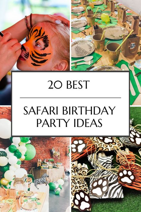 In The Wild Birthday Party, Jungle Safari Birthday Party Decoration At Home, Party Favors Safari Theme, Wild And 5 Birthday, Safari Theme Bday Party, Safari Theme Birthday Activities, Zoo Birthday Games, Jungle Theme Birthday Party Activities, Wild Animal Party Decorations