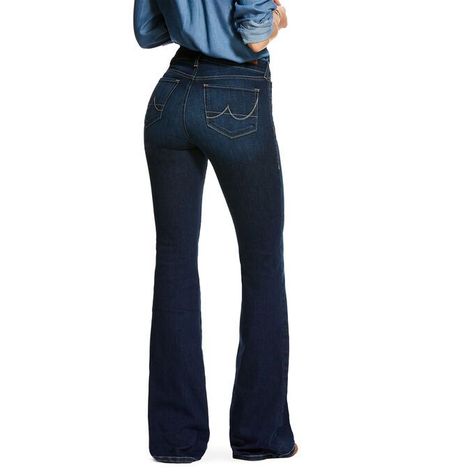 ac796a52db3f16bbdb6557d3d89d1c5adesc51564136ri Takuache Outfits, Ariat Jeans, Western Clothes, Blue Flare Jeans, Comfortable Jeans, Boot Jeans, Denim Design, Work Shirts, Girls Jeans