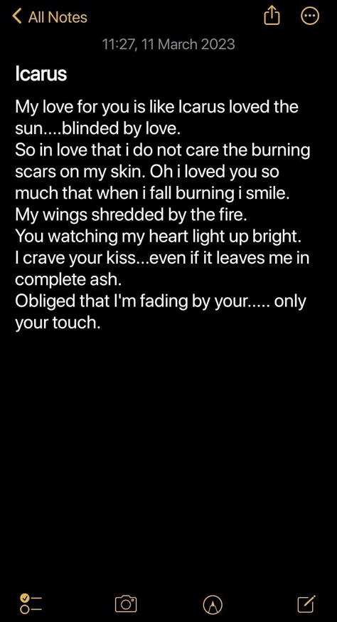 Mythology Icarus love I Love You Like Icarus Loved The Sun, Icarus Love Quotes, Icarus In Love, Icarus Tattoo Greek Mythology, Sun And Icarus, Icarus Quotes, Icarus X Apollo, Icarus Story, Icarus Apollo