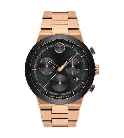 Movado Bold, Stylish Watches Men, Movado Watch, Bronze Bracelets, Mens Chronograph, Crystal Watches, Style Sportif, Amazon Store, Stylish Watches